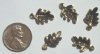 1 17mm Antique Gold Finish Oak Leaf Pendant